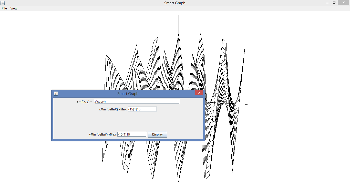 Generate 3D graph of equations using Java